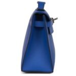 HERMÈS KELLY POCHETTE BLEU ROYAL SWIFT PALLADIUM HARDWARE