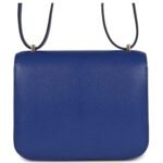 HERMÈS CONSTANCE 18 BLEU ROYAL CHEVRE GOLD HARDWARE