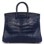HERMÈS BIRKIN 25 BLEU SAPHIR MATTE ALLIGATOR GOLD HARDWARE