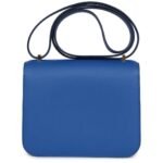 HERMÈS CONSTANCE 18 BLEU FRANCE SWIFT GOLD HARDWARE