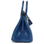HERMÈS BIRKIN 25 BLEU SAPHIR LIZARD PALLADIUM HARDWARE