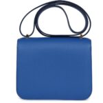 HERMÈS CONSTANCE 18 BLEU FRANCE SWIFT GOLD HARDWARE