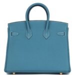 HERMÈS BIRKIN 25 BLUE JEAN TOGO GOLD HARDWARE