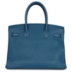 PRE-OWNED HERMÈS BIRKIN 30 COLVERT TOGO PALLADIUM HARDWARE