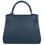 HERMÈS KELLY RETOURNE 28 DEEP BLEU EVERCOLOR GOLD HARDWARE