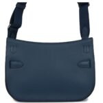 HERMÈS MINI JYPSIERE BLEU DE PRUSSE SWIFT PALLADIUM HARDWARE
