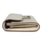 HERMÈS CONSTANCE WALLET TO GO BETON OSTRICH PALLADIUM HARDWARE