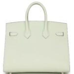 HERMÈS BIRKIN SELLIER 25 VERT FIZZ EPSOM PALLADIUM HARDWARE