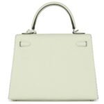 HERMÈS KELLY SELLIER 25 VERT FIZZ EPSOM PALLADIUM HARDWARE