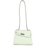 HERMÈS KELLY SELLIER EN DESORDRE 20 VERT FIZZ EPSOM PALLADIUM HARDWARE