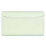 PRE-OWNED HERMÈS CONSTANCE WALLET TO GO VERT FIZZ EPSOM PALLADIUM HARDWARE