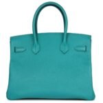 PRE-OWNED HERMÈS SPECIAL ORDER (HSS) BIRKIN 30 BLEU PAON EPSOM GOLD HARDWARE