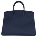 HERMÈS BIRKIN 35 BLEU NAVY TOGO PALLADIUM HARDWARE