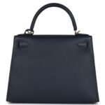 HERMÈS KELLY SELLIER 28 BLEU INDIGO EPSOM GOLD HARDWARE