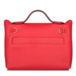 HERMÈS MINI 24/24 BAG ROUGE DE COEUR EVERCOLOR AND SWIFT GOLD HARDWARE