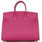 HERMÈS BIRKIN SELLIER 25 ROSE POURPRE VEAU MADAME PALLADIUM HARDWARE