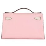 HERMÈS SPECIAL ORDER (HSS) KELLY POCHETTE ROSE SAKURA AND NATA SWIFT ROSE GOLD HARDWARE