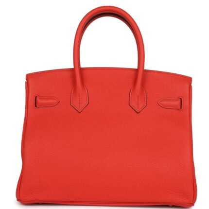 HERMÈS BIRKIN 30 CAPUCINE TOGO GOLD HARDWARE