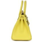 HERMÈS BIRKIN 25 LIME SWIFT PALLADIUM HARDWARE