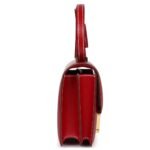 HERMÈS KELLY SELLIER 28 ROUGE PIMENT BOX PALLADIUM HARDWARE