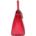 PRE-OWNED HERMÈS KELLY SELLIER 28 ROSE EXTREME EPSOM GOLD HARDWARE