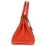 PRE-OWNED HERMÈS BIRKIN 30 FEU TOGO GOLD HARDWARE