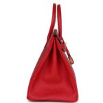 PRE-OWNED HERMÈS BIRKIN 35 ROUGE CASAQUE EPSOM GOLD HARDWARE