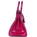 HERMÈS BIRKIN 25 ROSE SHEHERAZADE SHINY POROSUS CROCODILE PALLADIUM HARDWARE