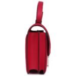 PRE-OWNED HERMÈS CONSTANCE 24 ROSE SHOCKING AND ECRU TOILE H BERLINE AND FRAMBOISE SWIFT PALLADIUM HARDWARE