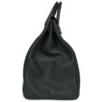 HERMÈS HAC BIRKIN 40 VERT FONCE TOGO PALLADIUM HARDWARE