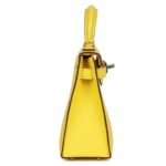 HERMÈS KELLY SELLIER 20 JAUNE CITRON CHEVRE PALLADIUM HARDWARE
