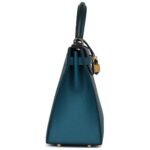 HERMÈS KELLY SELLIER 28 CASAQUE VERT CYPRES AND VERT BOSPHORE EPSOM GOLD HARDWARE