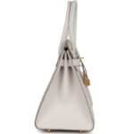 HERMÈS BIRKIN SELLIER 30 GRIS PALE EPSOM GOLD HARDWARE