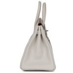 HERMÈS BIRKIN 25 GRIS PALE TOGO PALLADIUM HARDWARE