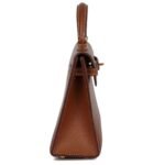 VINTAGE HERMÈS MICRO KELLY SELLIER 15 GOLD COURCHEVEL GOLD HARDWARE