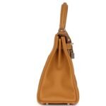 HERMÈS KELLY RETOURNE 28 NATUREL SABLE TOGO PALLADIUM HARDWARE