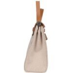 HERMÈS HERBAG ZIP PM 31 BRIDES DE GALA NATURAL SABLE BERLINE HUNTER AND ECRU TOILE H CANVAS PALLADIUM HARDWARE