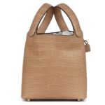 HERMÈS PICOTIN LOCK 18 CHAI MATTE ALLIGATOR GOLD HARDWARE