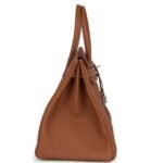 HERMÈS BIRKIN 35 GOLD TOGO PALLADIUM HARDWARE