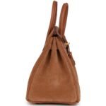 HERMÈS BIRKIN 25 CHAMOIS GRIZZLY AND GOLD SWIFT GOLD HARDWARE