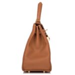 HERMÈS KELLY RETOURNE 28 GOLD TOGO GOLD HARDWARE