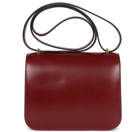 HERMÈS CONSTANCE 18 ROUGE H BOX CALFSKIN GOLD HARDWARE