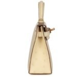 HERMÈS KELLY SELLIER 20 VANILLE OSTRICH GOLD HARDWARE