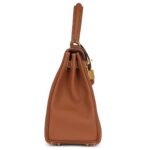 HERMÈS KELLY RETOURNE 25 GOLD TOGO GOLD HARDWARE
