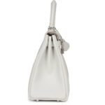 HERMÈS KELLY RETOURNE 28 GRIS PALE TOGO PALLADIUM HARDWARE