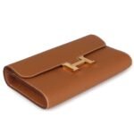 HERMÈS CONSTANCE WALLET TO GO GOLD EPSOM GOLD HARDWARE