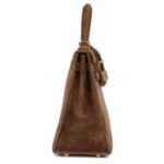 VINTAGE HERMÈS KELLY 25 BROWN DOBLIS GOLD HARDWARE