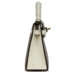 HERMÈS SPECIAL ORDER HSS KELLY SELLIER 20 GRIS TOURTERELLE AND BETON OSTRICH PERMABRASS HARDWARE