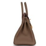 HERMÈS BIRKIN 25 ETOUPE TOGO GOLD HARDWARE