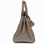 HERMÈS SPECIAL ORDER HSS BIRKIN 25 ETOUPE AND ETAIN TOGO BRUSHED GOLD HARDWARE